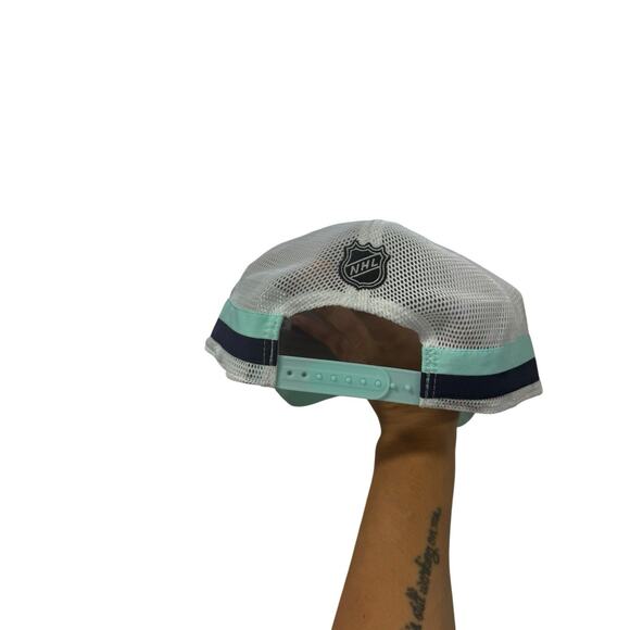 Seattle Kraken Fanatics Authentic Pro Ice SnapBack Baseball Cap Trucker Hat O/S - Picture 2 of 5